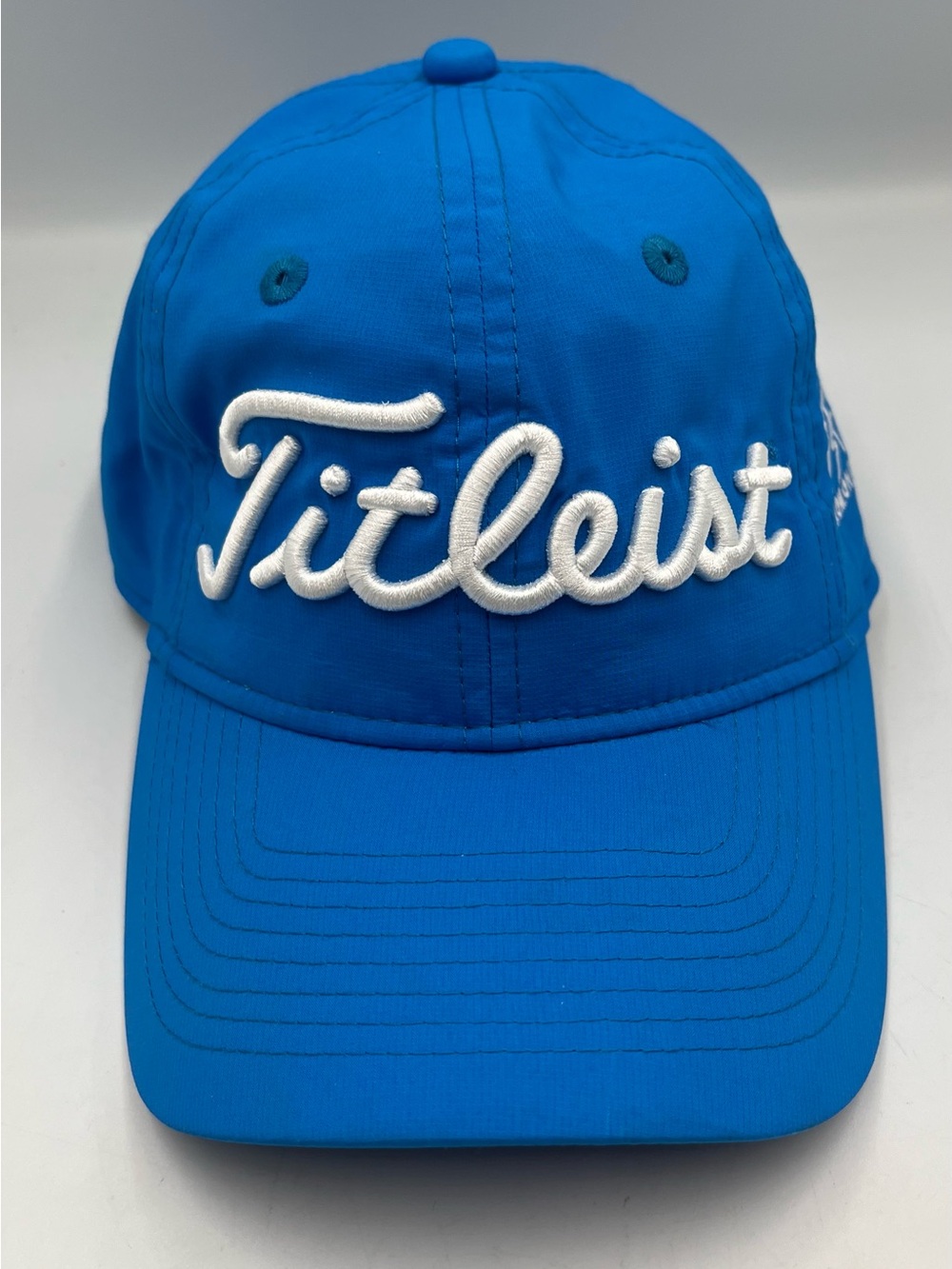 Titleist Blue Adjustable OSFA Golf Hat Cap Embroidered Logo Polyester Spandex
